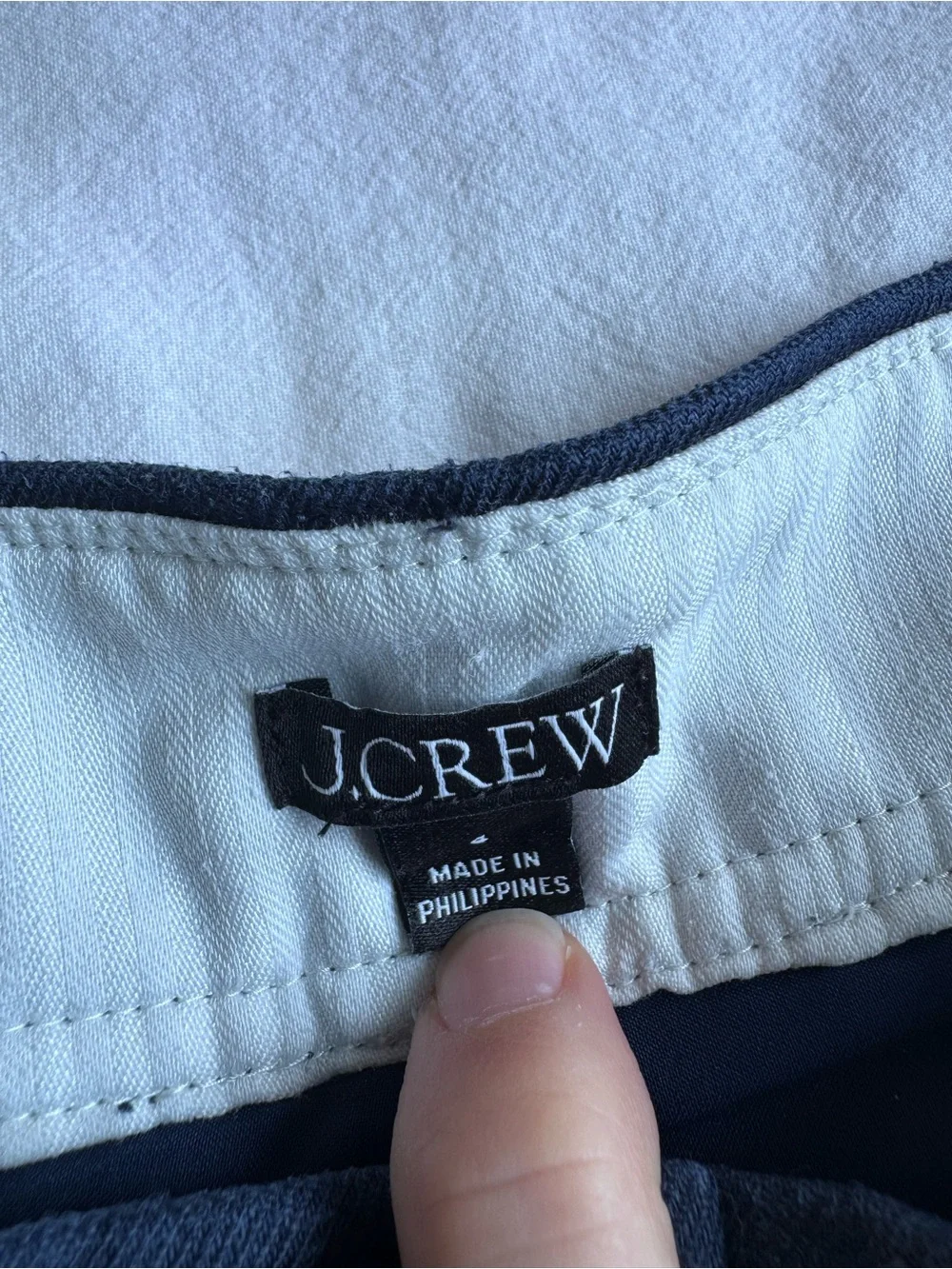 J. Crew Remi Linen Navy Pleated Women’s Shorts